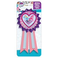 My Little Pony Award Ribbon for Birthday Parties, Pink/Purple, Ages 3+ Front_Flat