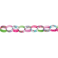 Hello Kitty Rainbow Chain Link Birthday Party Garland Decoration CloseUp