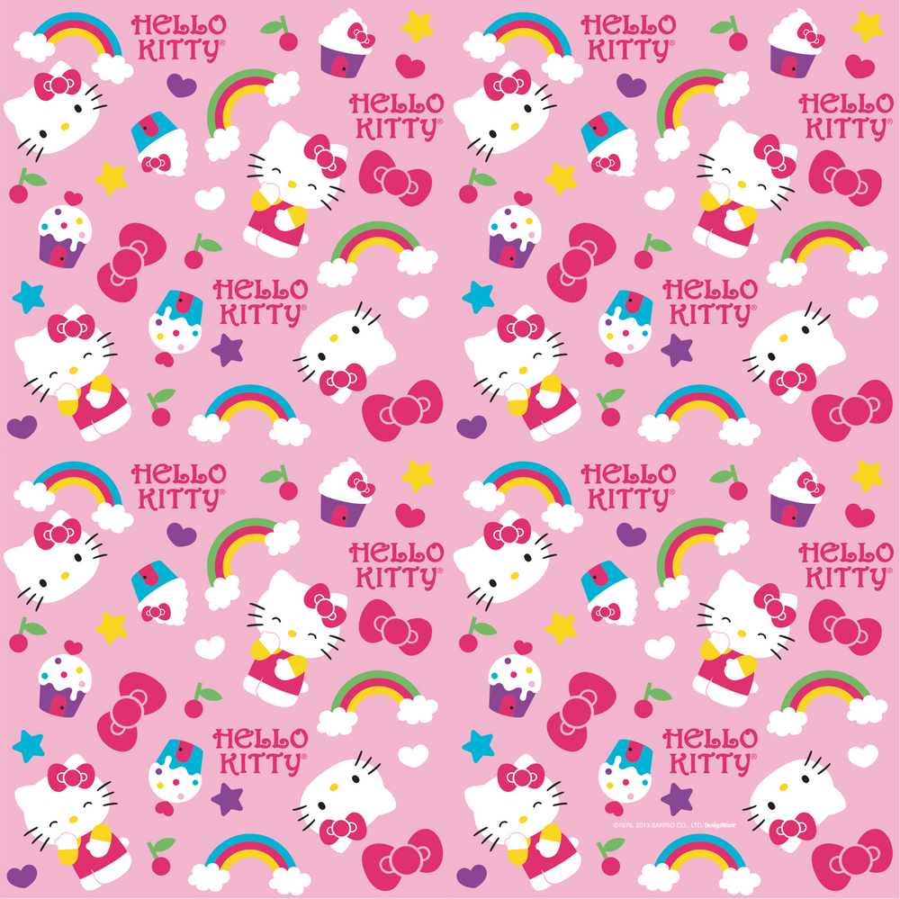 Hello Kitty Rainbow Gift Wrap, 8ft Party City