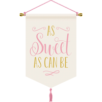 Floral Baby Sweet As Can Be Sign Front_Flat