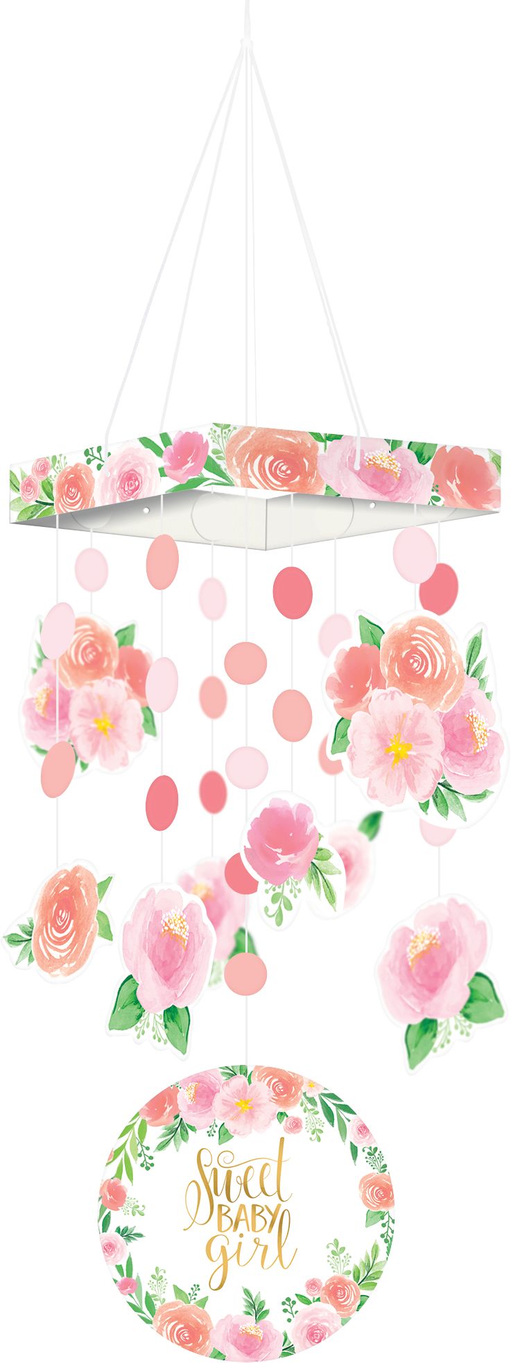 Floral Baby Chandelier Front_Flat