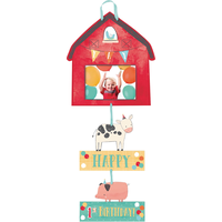 Friendly Farm Customizable Birthday Party Photo Sign Decoration Front_Flat