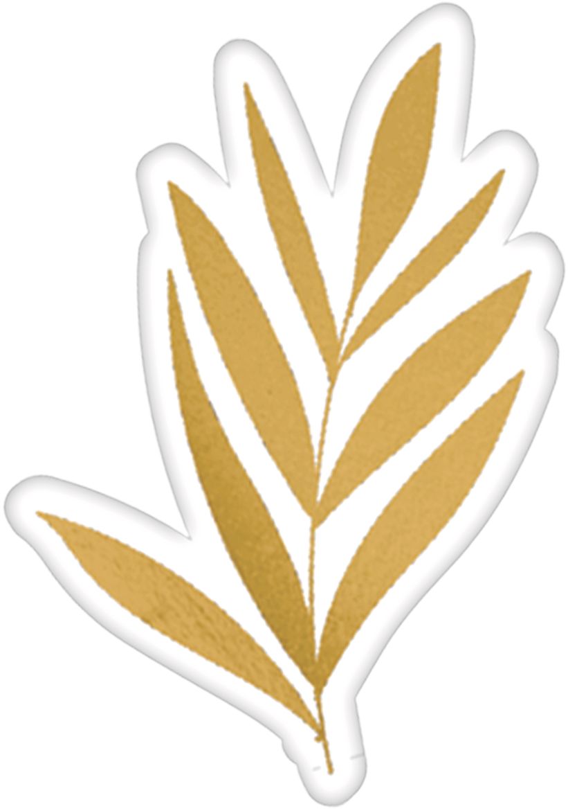 Boho Girl Birthday Party Cutout Decorations, Gold/Pink/Teal, 8-pc Front_Flat