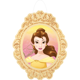 Disney Princess Once Upon A Time Belle/Jasmine/Ariel Table & Wall Cutout Decorations, Multi-Coloured, 16.5-in, 9-pk, for Birthday Party Front_Flat