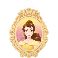 Portrait scintillant pour fête d'anniversaire Princesse Il était une fois Disney, paq. 9