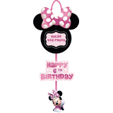 Minnie Mouse Forever Personalized Birthday Party Photo Sign Front_Flat