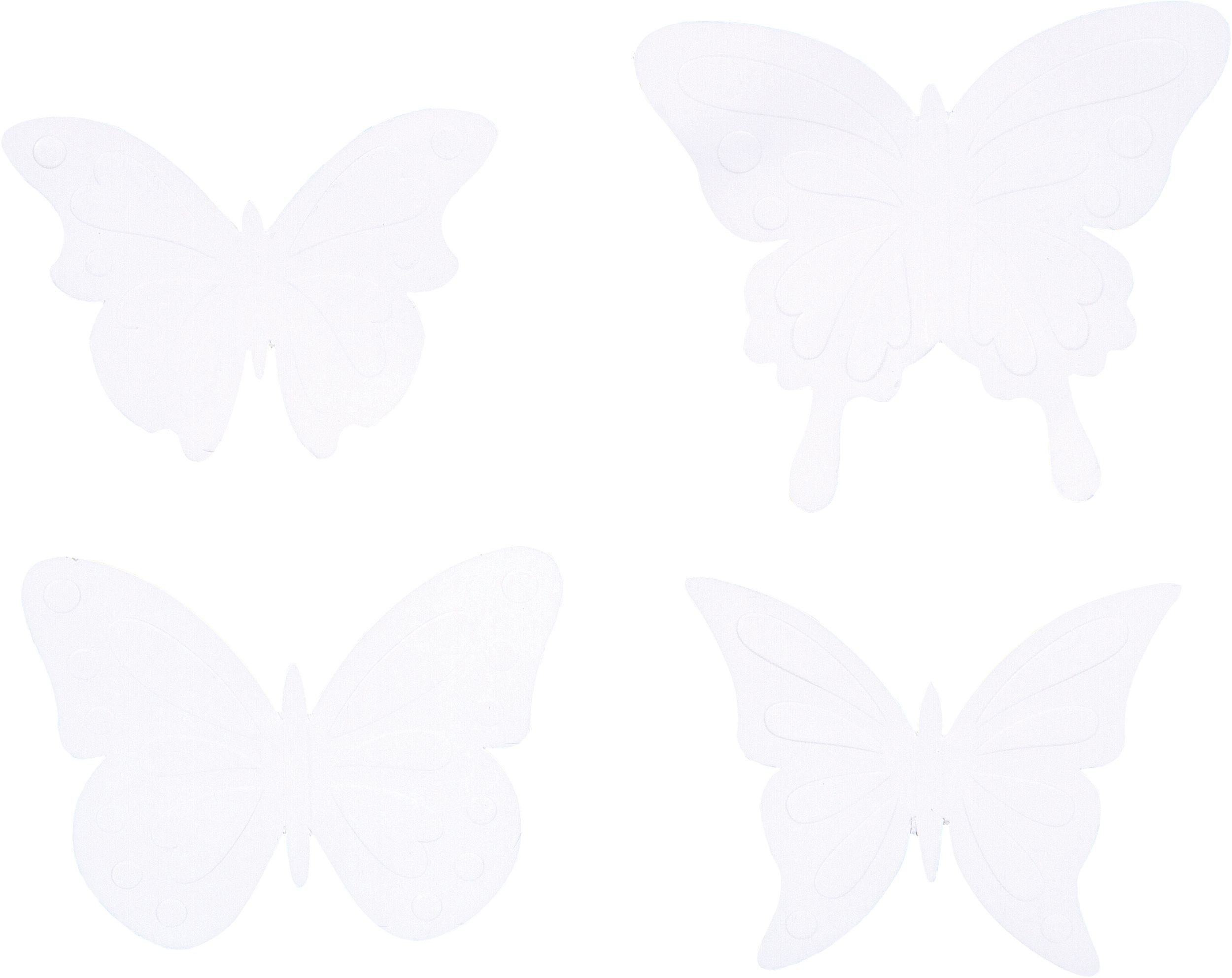 Butterfly White Paper Lanterns Kit, 5-pc Back_Flat