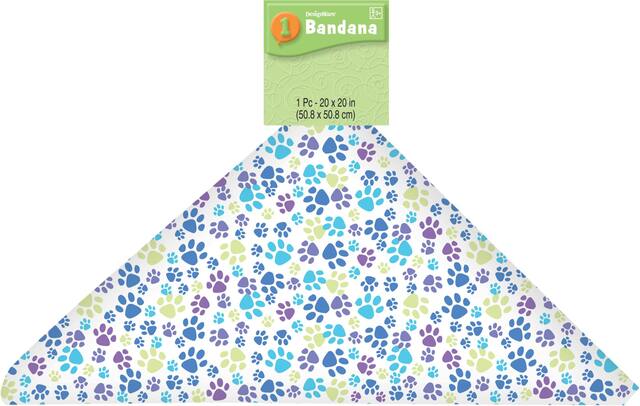 Party Pups Bandana 20in Front_Flat