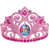 Diadème Shimmer et Shine pour fête d'anniversaire/déguisement, rose/violet Front_Flat