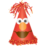 Sesame Street Elmo Birthday Party Hat Front_Flat