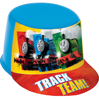 Chapeau en plastique Thomas le petit train pour fête d'anniversaire/déguisement, 3 ans et plus Front_Angled_Right