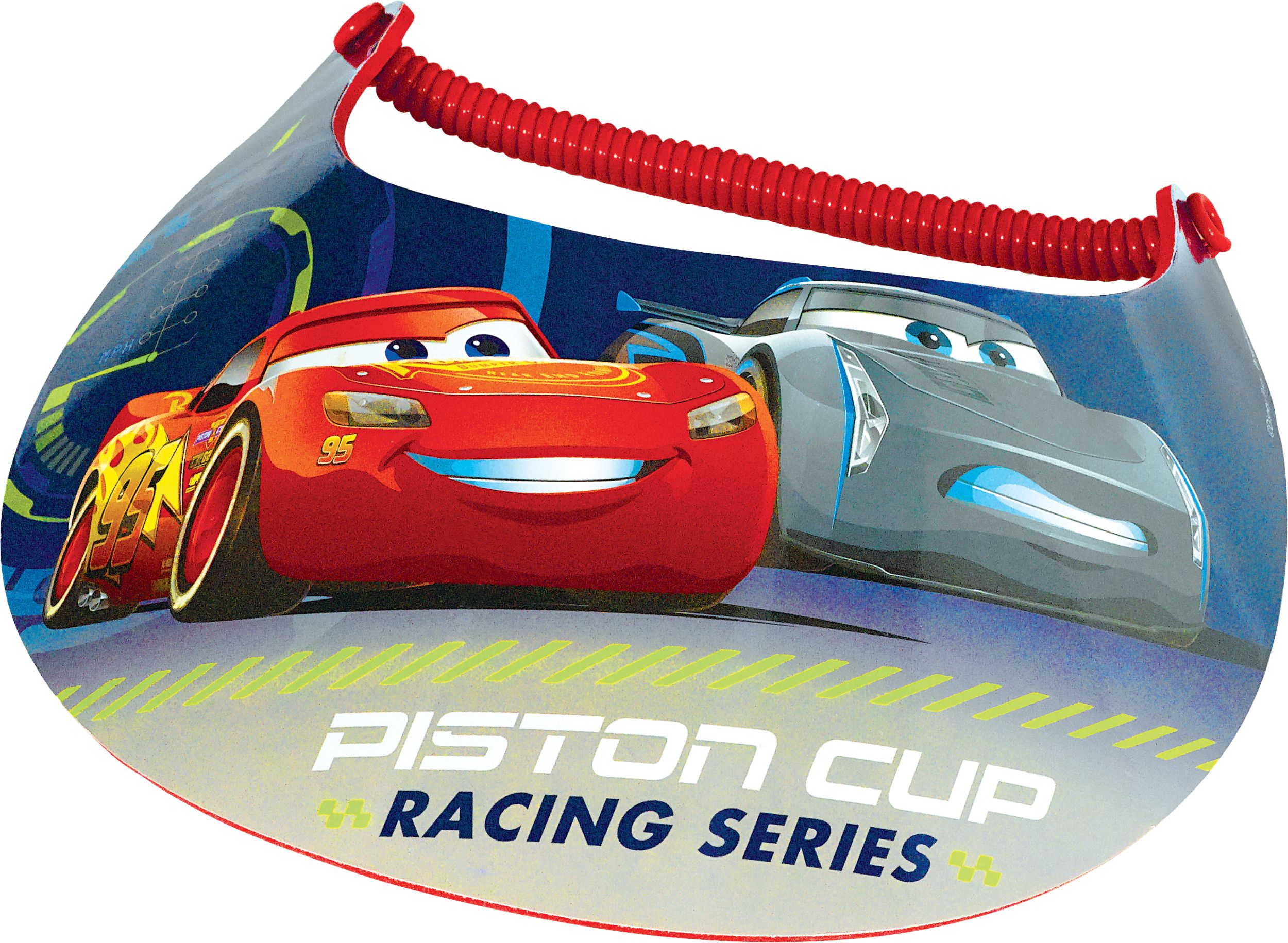 Visière Disney Les Bagnoles 3 mettant en vedette Flash McQueen et Jackson Storm, 3 ans et plus Front_Elevated