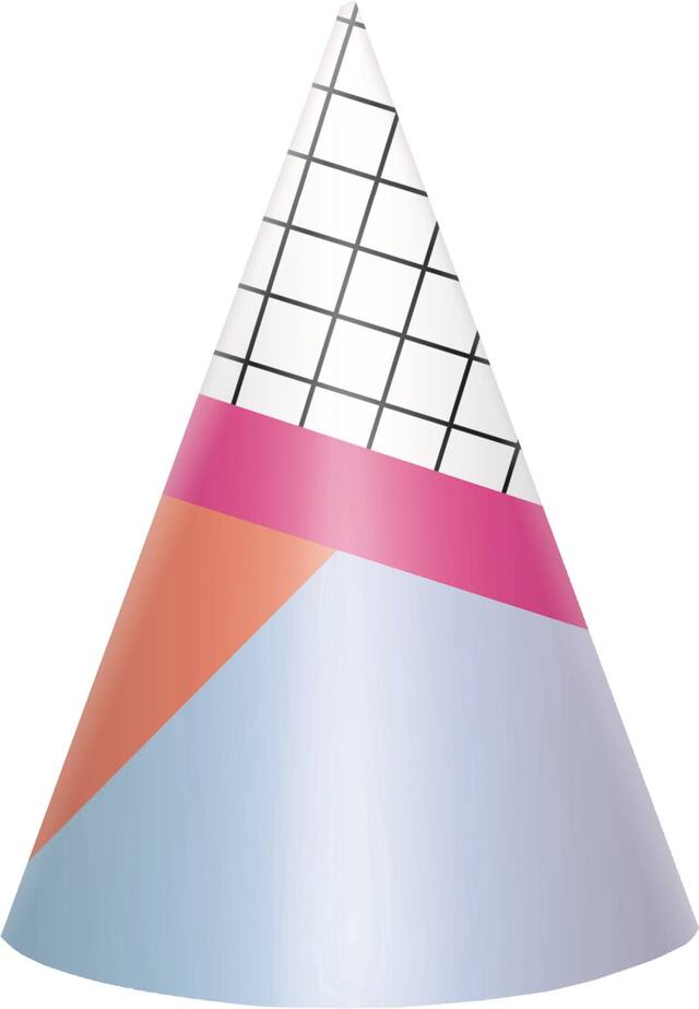 Mini chapeaux de fête jeune et fabuleuse, paq. 12 Front_Flat