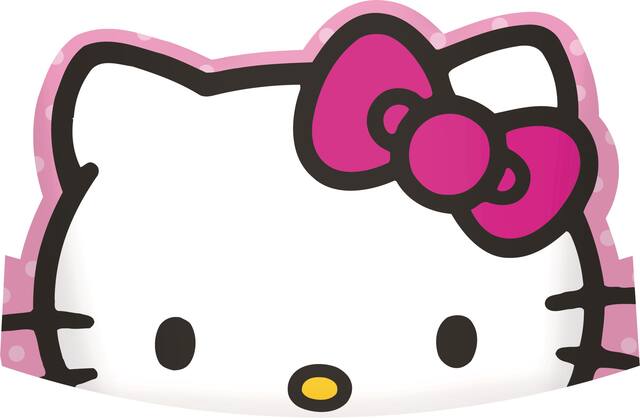 Rainbow Hello Kitty Birthday Party Tiaras, 8-pk Front_Flat