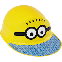 Minions Plastic Hat for Birthday Party/Dress Up/Costume, Ages 3+ Front_Angled_Right