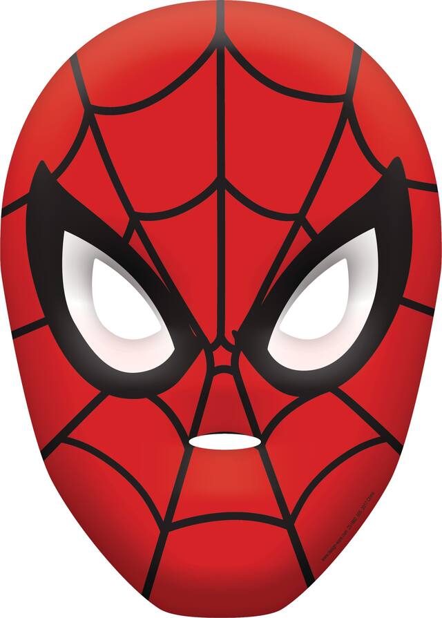 Marvel Spider-Man Webbed Wonder Mask for Birthday Party/Halloween/Dress Up Front_Flat