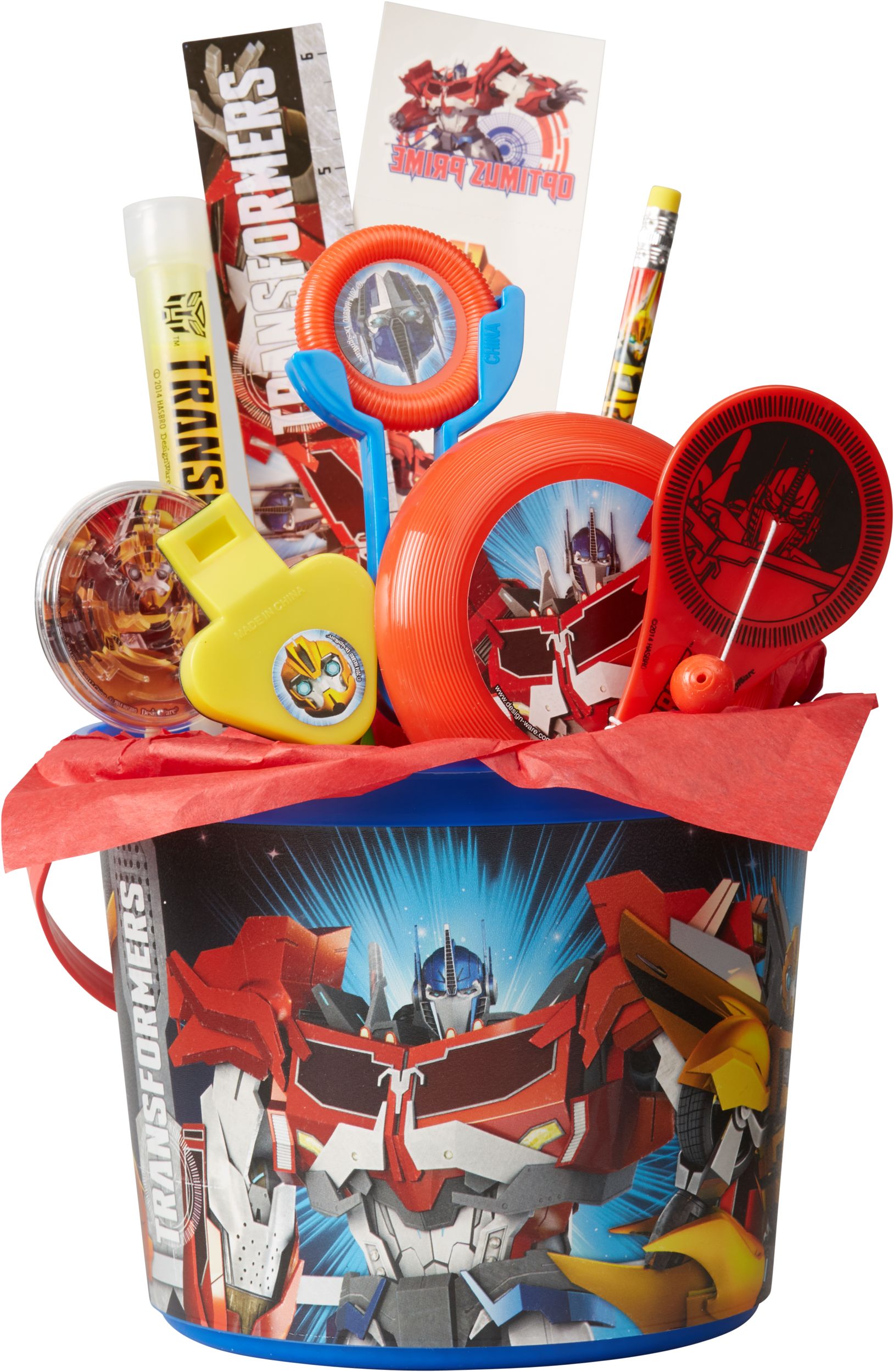 Transformers Birthday Party Favour Container, Ages 1+ Front_Angled_Right