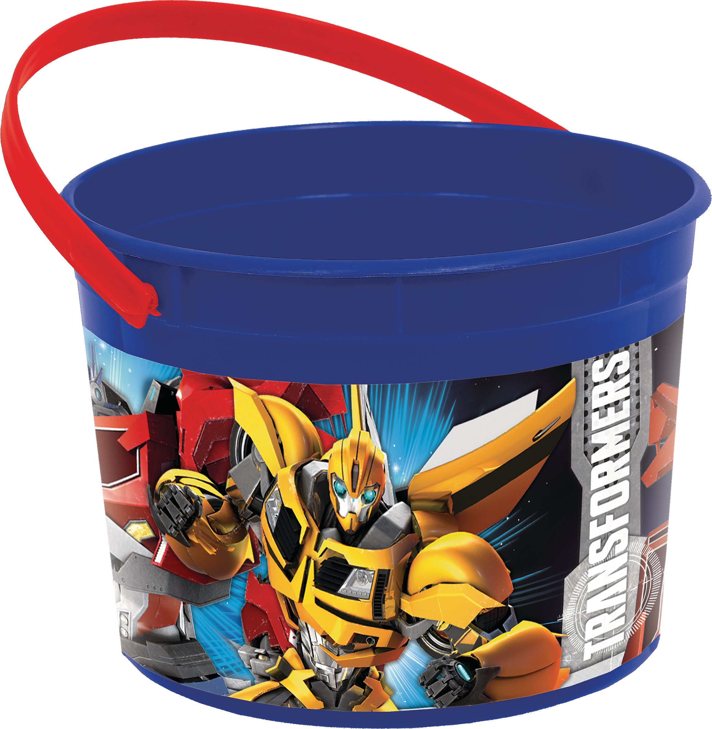 Transformers Birthday Party Favour Container, Ages 1+ Front_Three_Fourths_Angled_Right