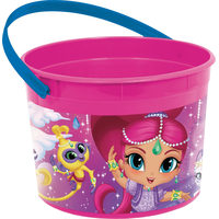 Shimmer & Shine Birthday Party Plastic Favour Container Front_Angled_Right