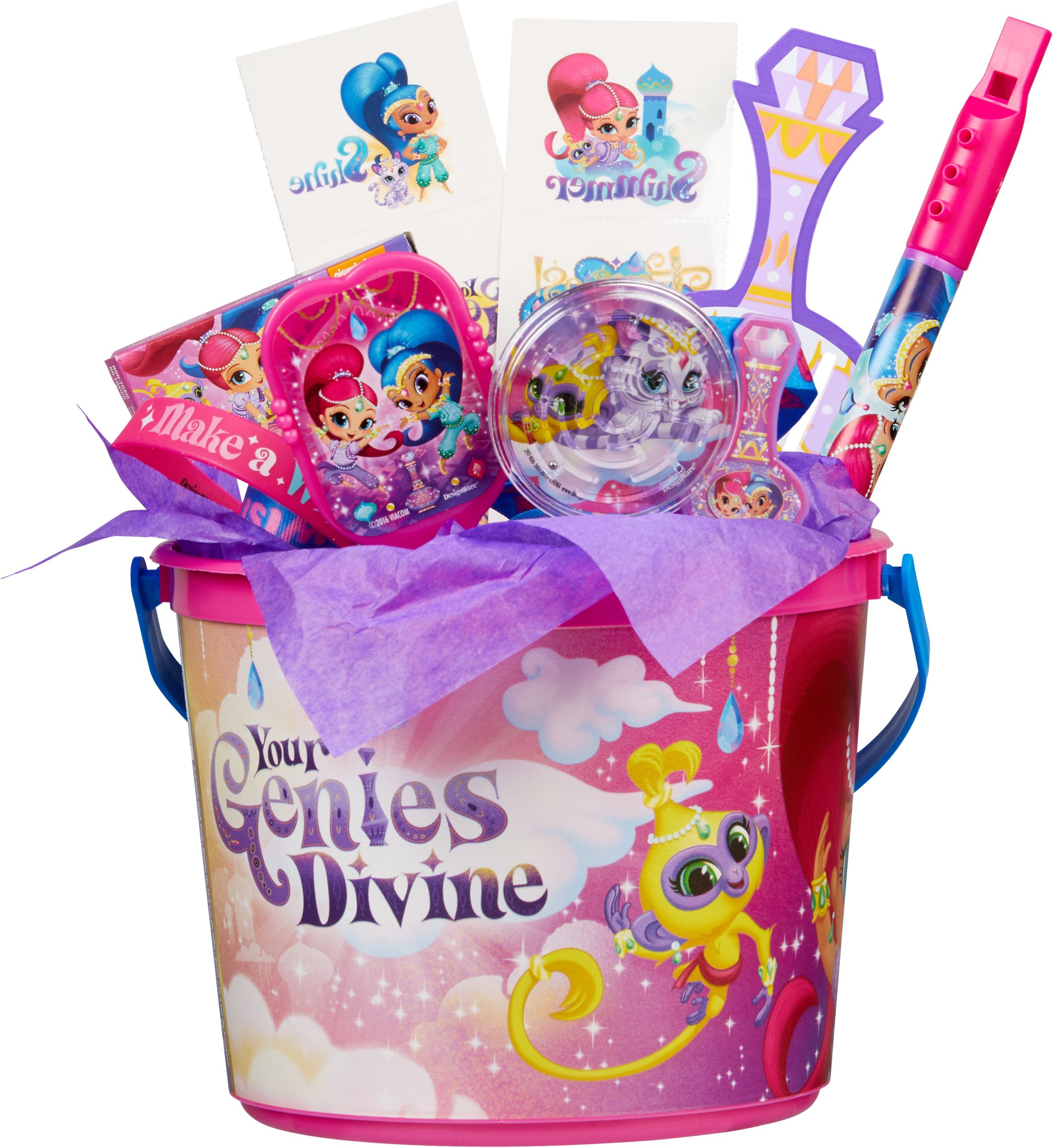Shimmer & Shine Birthday Party Plastic Favour Container Composite_or_Mixed