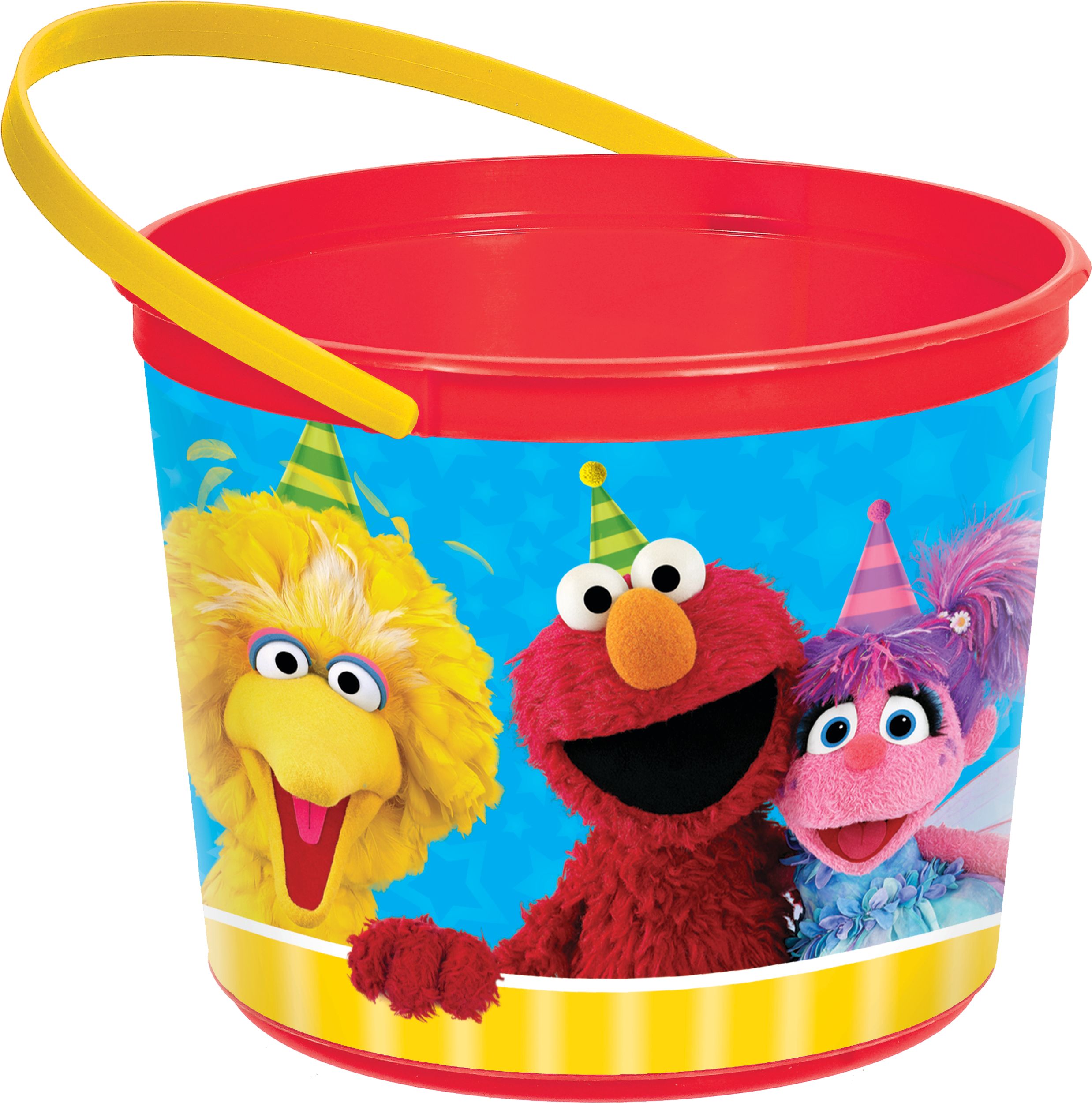 Sesame Street Party Favour Plastic Container, Ages 1+ Front_Angled_Right