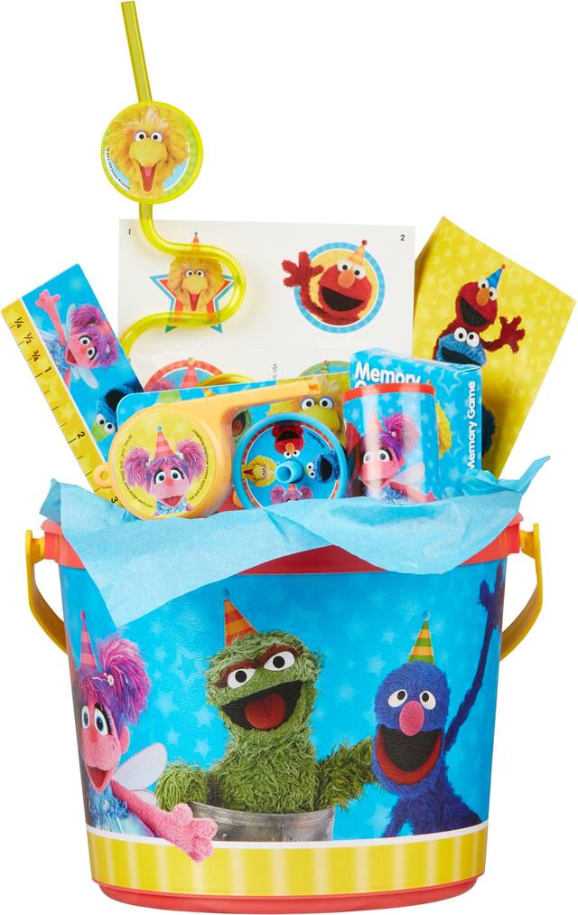 Contenant en plastique pour cadeau-surprise Sesame Street, 1 an et plus Front_Flat