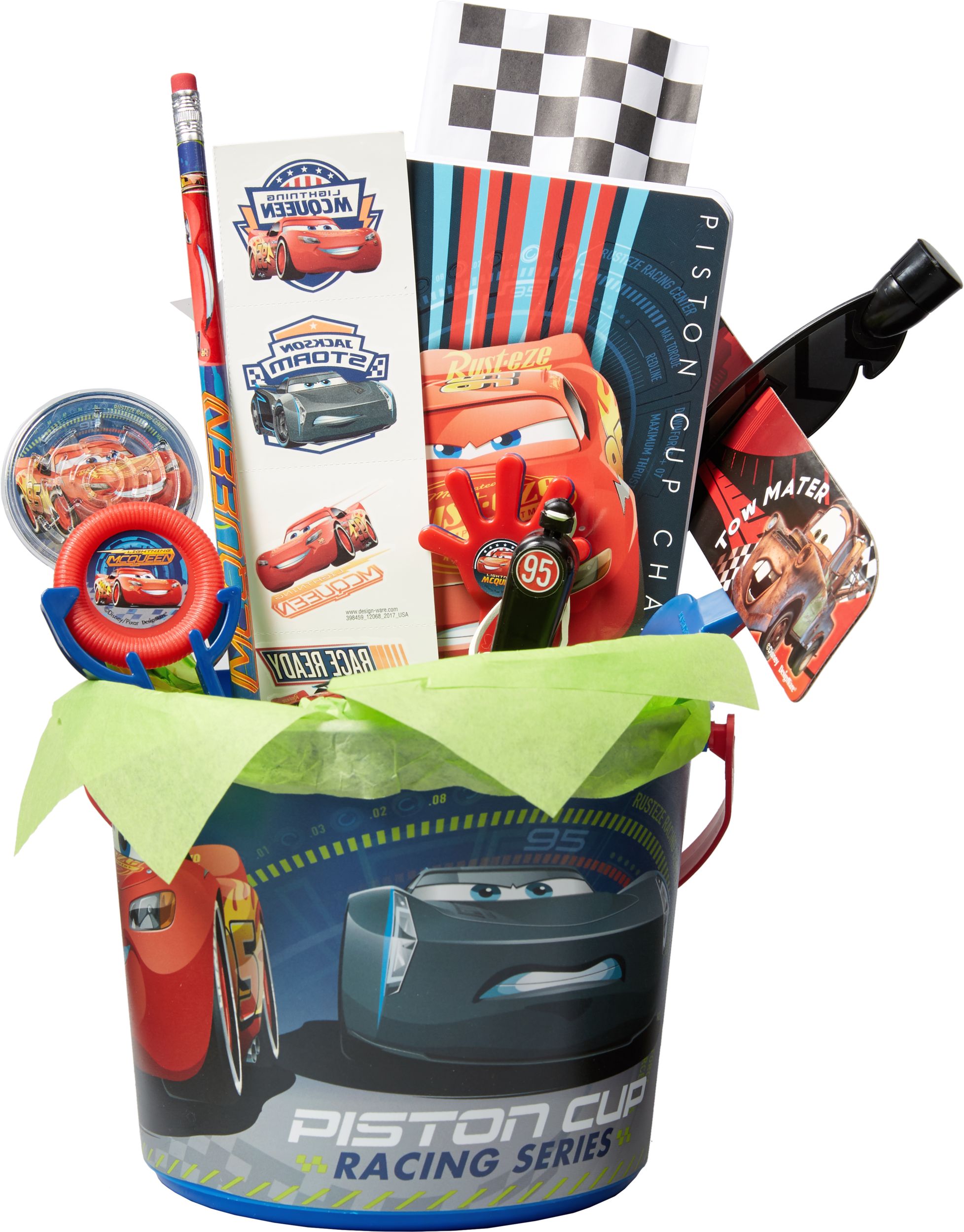 Disney Cars 3 Birthday Party Favour Container, Blue/Red Composite_or_Mixed