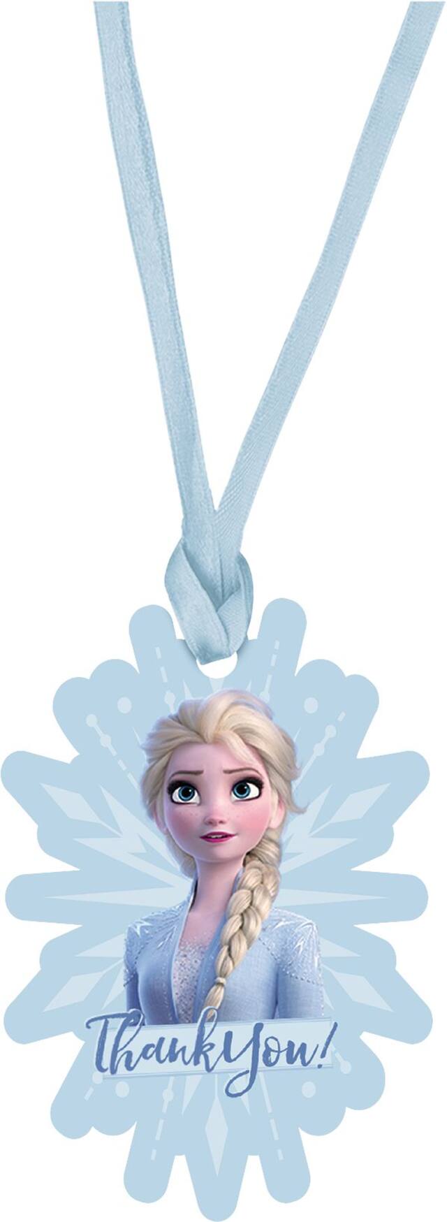 Disney Frozen 2 Birthday Party Thank You Tags, 8-pk Overhead_Flat
