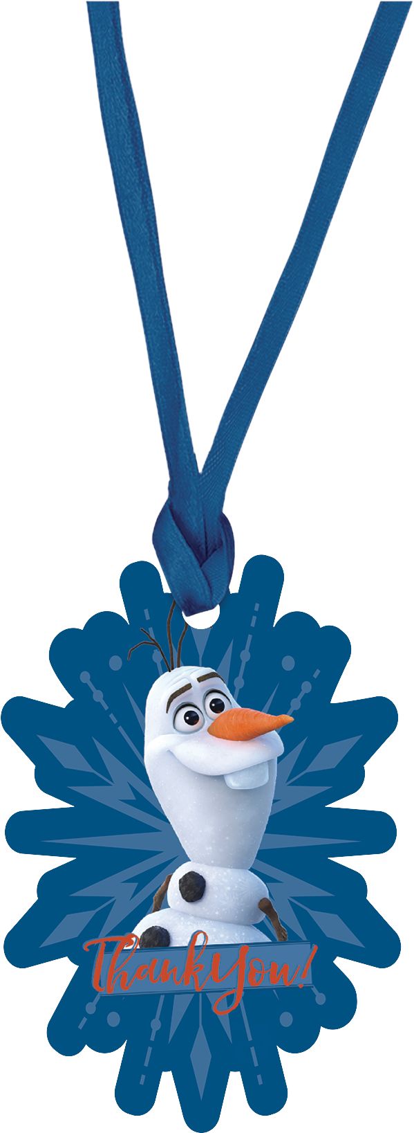 Disney Frozen 2 Birthday Party Thank You Tags, 8-pk Overhead_Flat