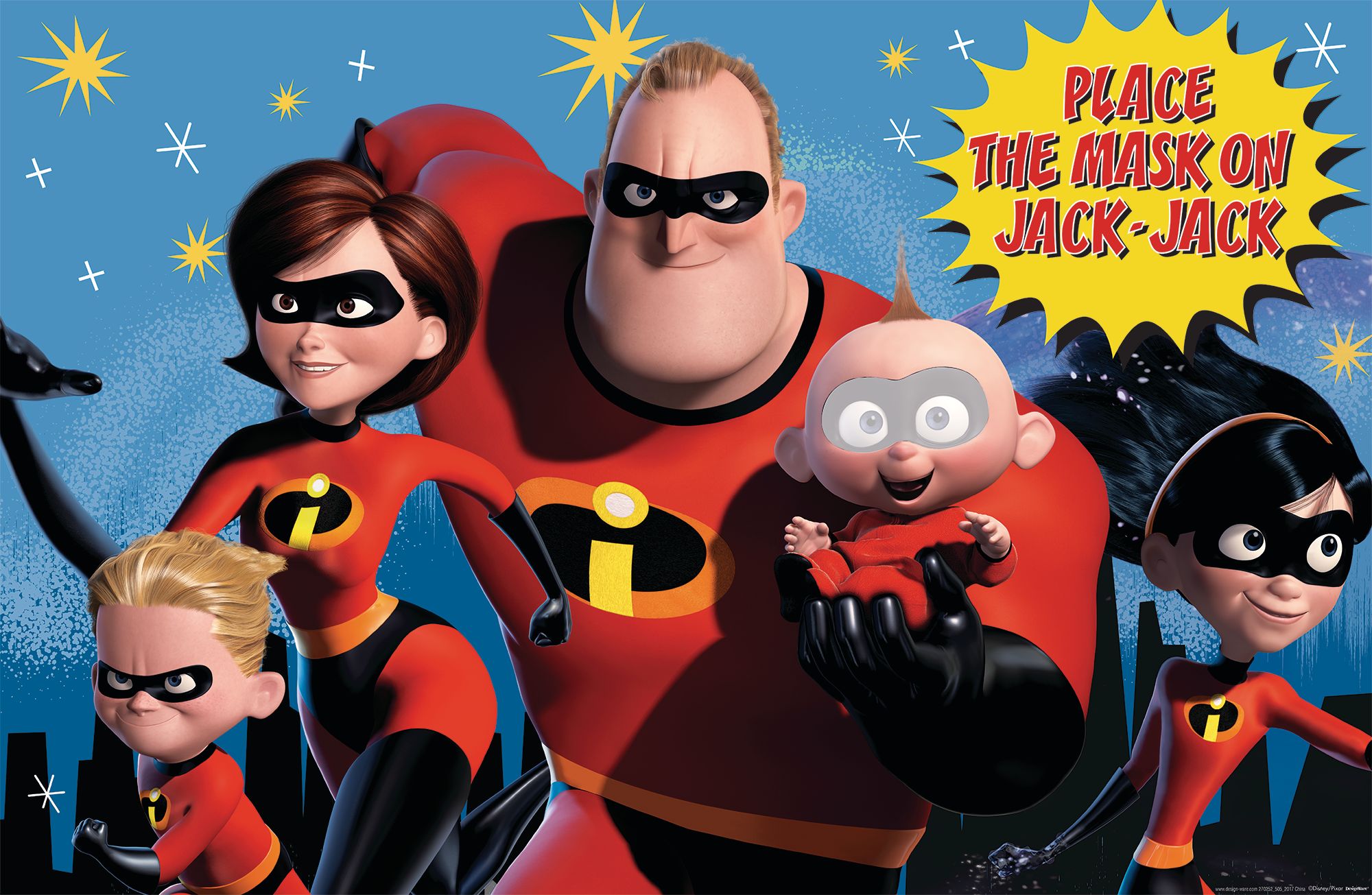 Disney Incredibles 2 Birthday Party Game, Ages 3+ Front_Flat