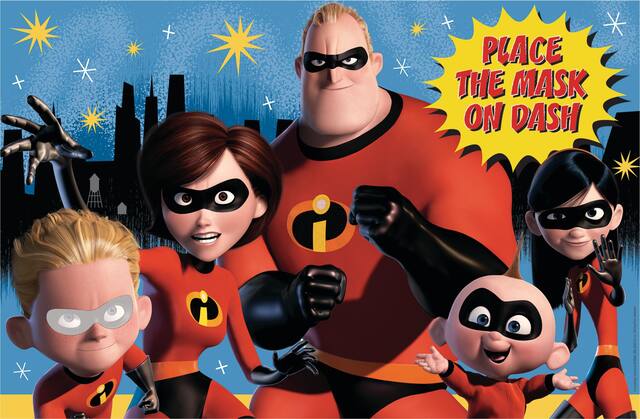Disney Incredibles 2 Birthday Party Game, Ages 3+ Front_Flat