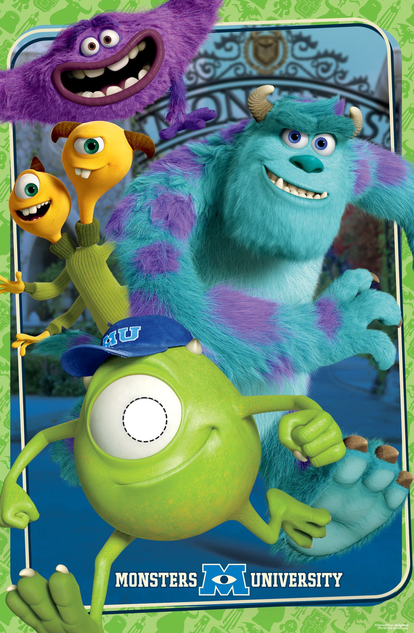 Disney Monsters University Party Game, 10-pc Front_Flat