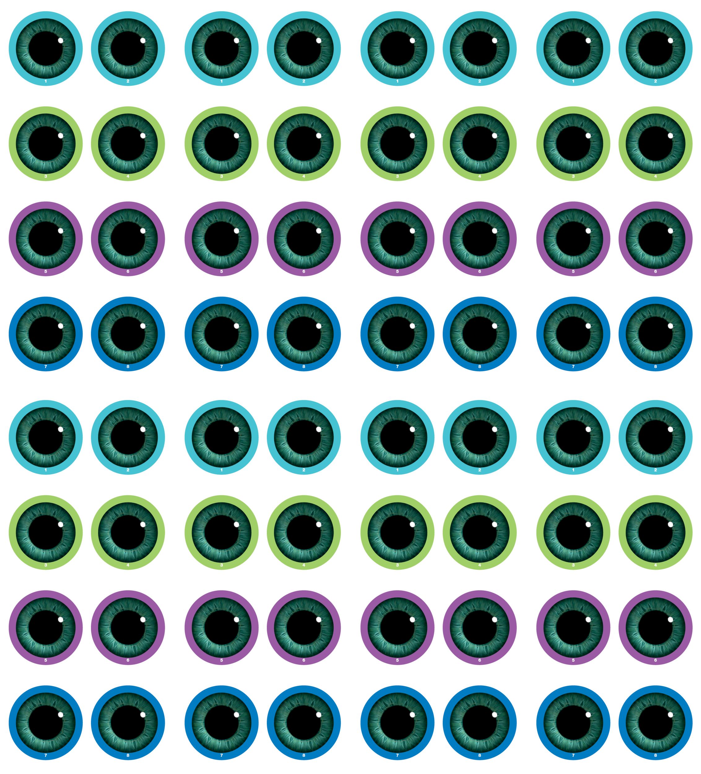 Disney Monsters University Party Game, 10-pc Front_Flat