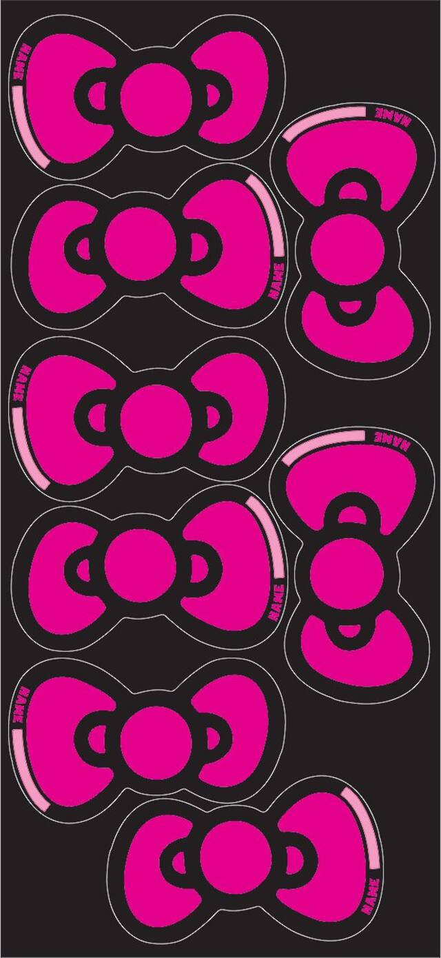 Jeu pour fête d'anniversaire Hello Kitty arc-en-ciel Front_Flat