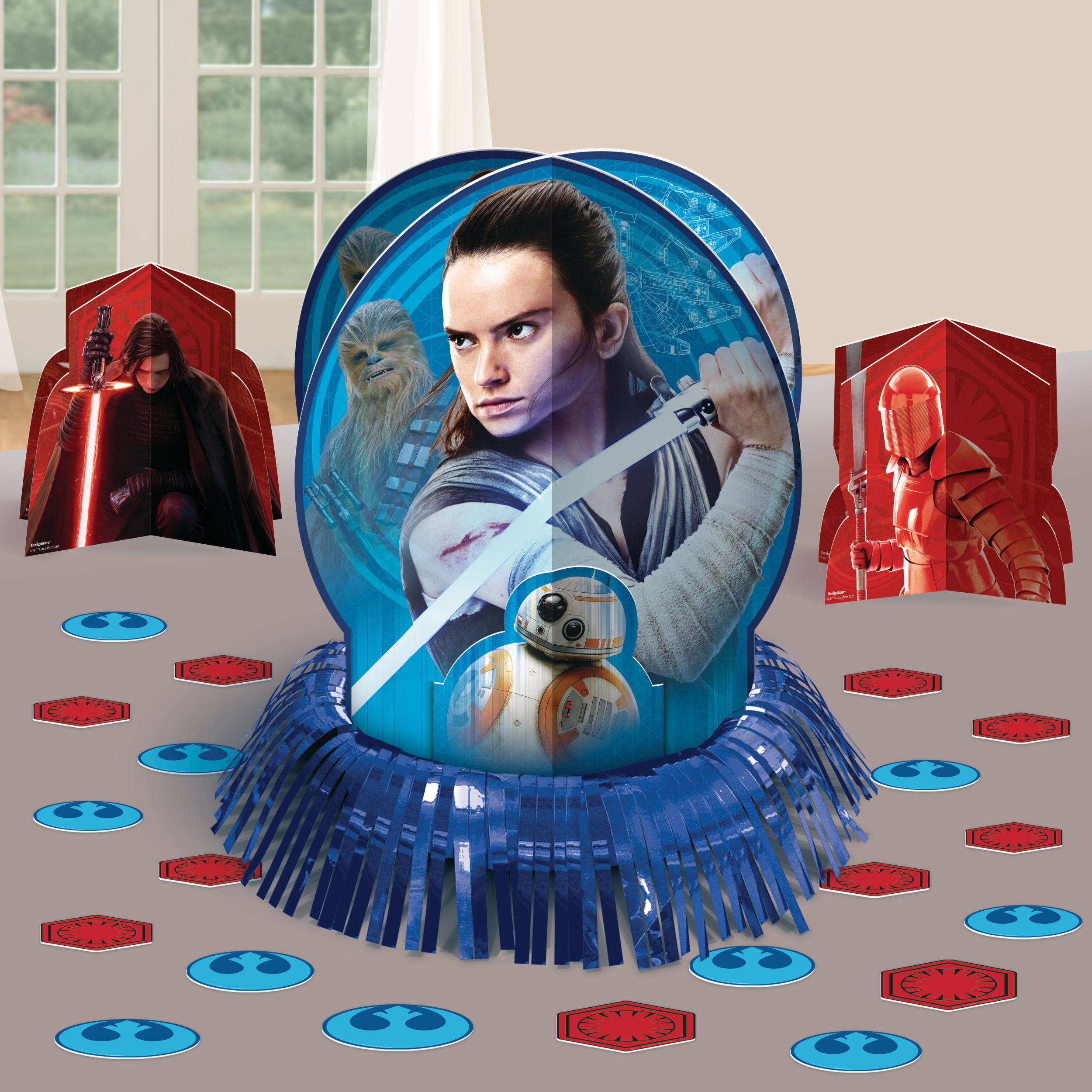Star Wars 8 The Last Jedi Birthday Party Table Decorating Kit, 23-pc Front_Elevated
