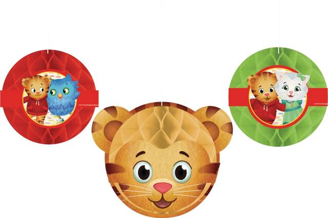 Daniel Tiger Honeycomb Balls, 3-pcs Front_Flat