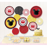 Décoration d'éventail en papier pour fête d'anniversaire Mickey Mouse Forever, paq. 17 Composite_or_Mixed