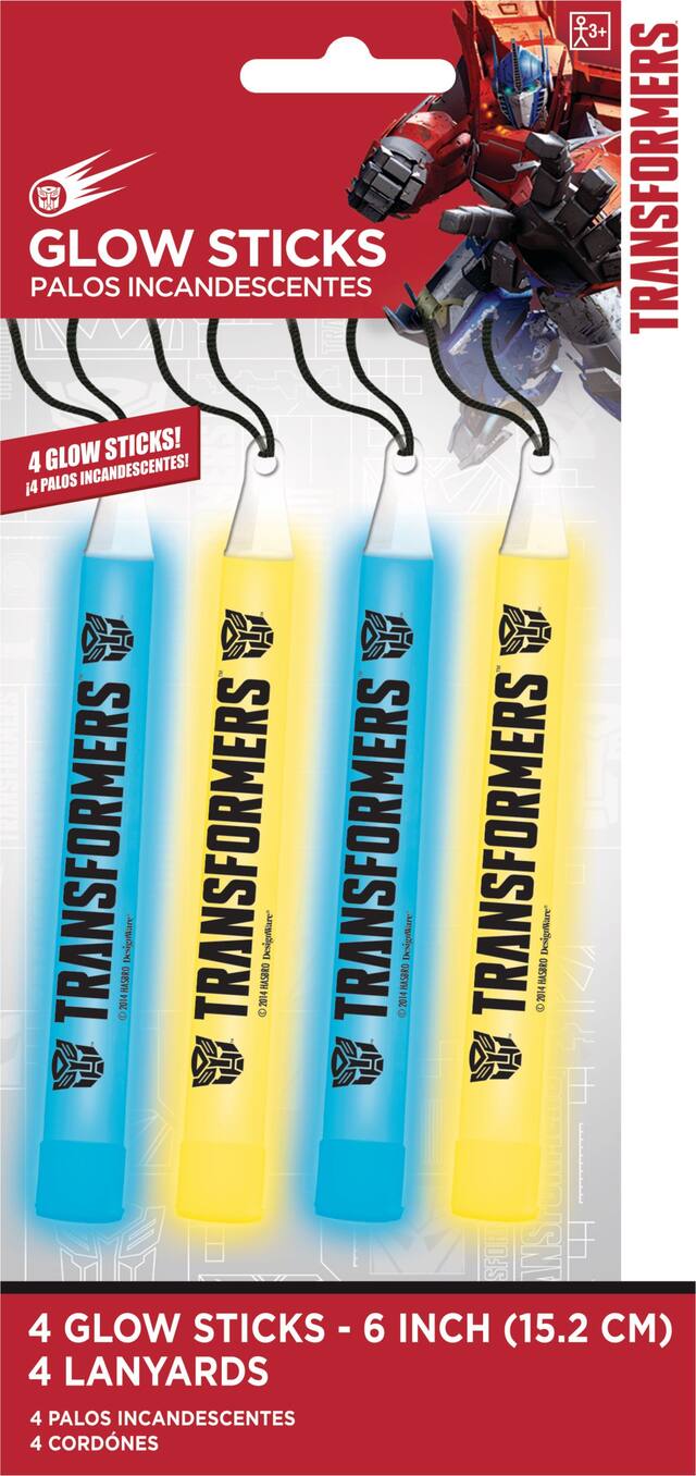Transformers Glow Sticks, 4-pk Front_Flat
