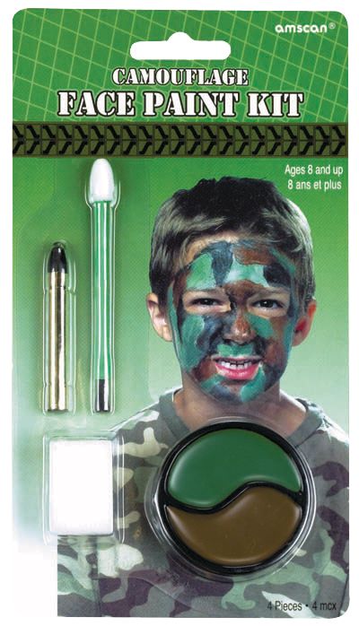 Camouflage Face Paint Front_Flat