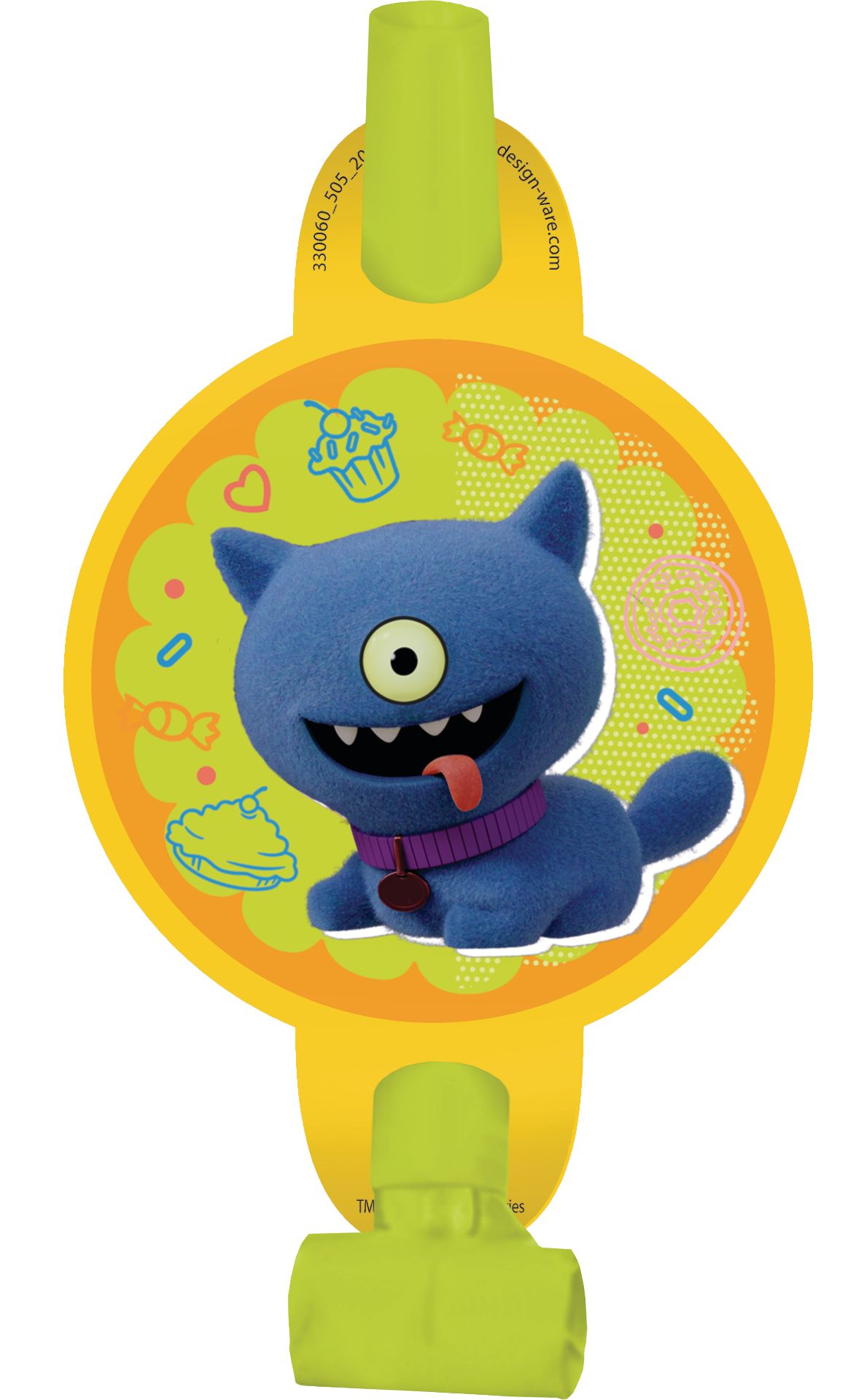 UglyDolls Birthday Party Paper Blowouts, 8-pc Overhead_Flat