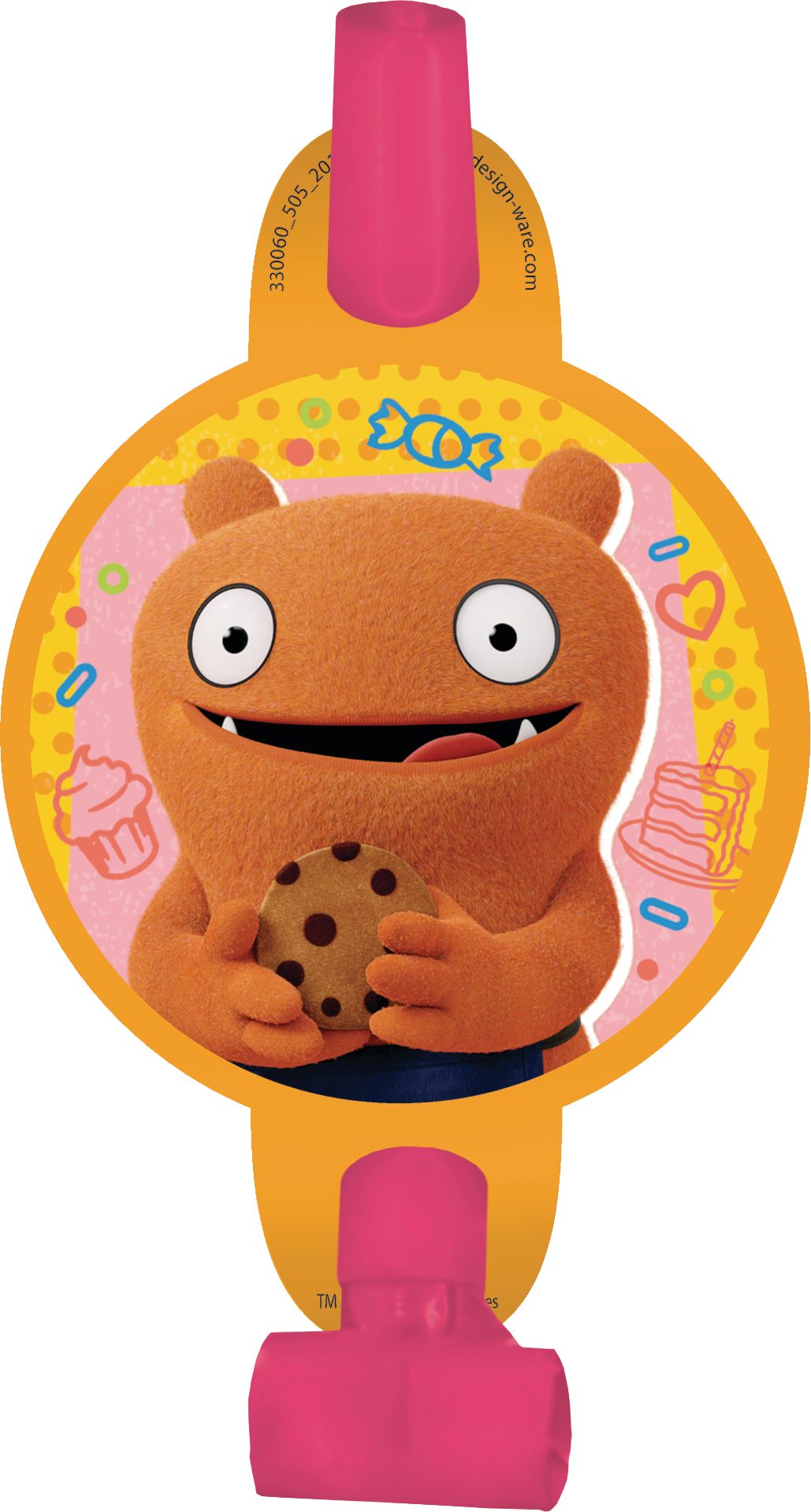 UglyDolls Birthday Party Paper Blowouts, 8-pc Overhead_Flat