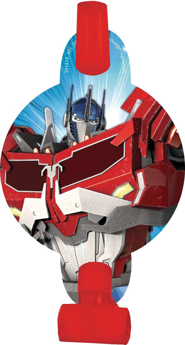 Transformers Birthday Party Blowouts, 8-pcs Overhead_Flat