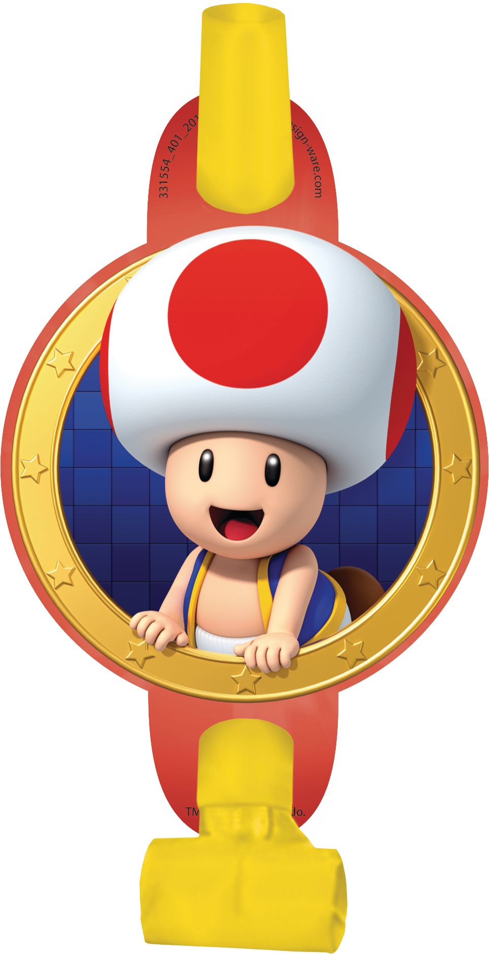 Mirlitons de fête Super Mario, paq. 8 Overhead_Flat