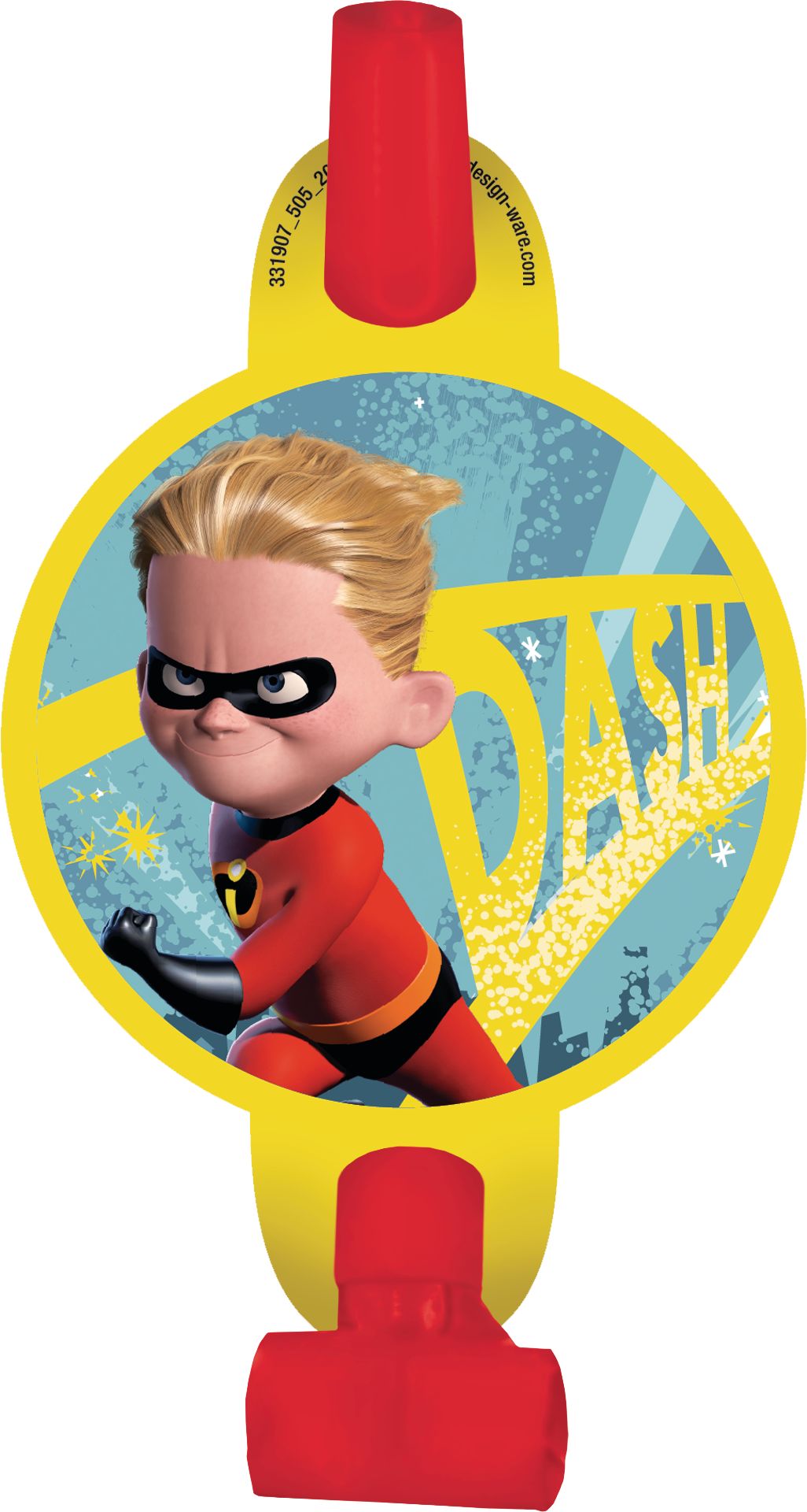 Disney Incredibles 2 Birthday Party Blowouts, 8-pcs Overhead_Flat