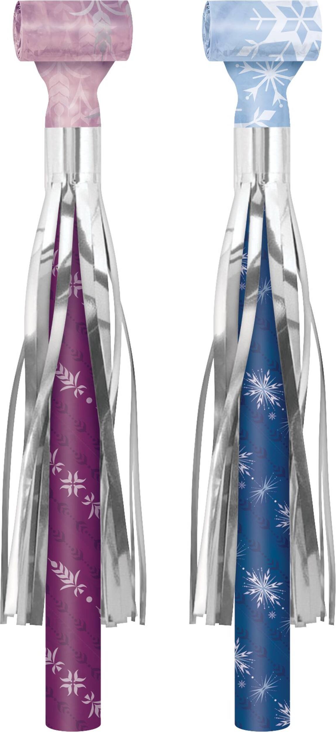 Disney Frozen Blowout Noisemakers, Pink/Blue, 5-in, 8-pk, for Birthday Party Front_Flat