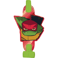 Mirlitons pour fête d'anniversaire Le Destin des Tortues Ninja, paq. 8, 3 ans et plus Overhead_Flat