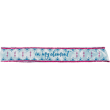 Disney Frozen "In My Element" Sequin Sash, Blue/Pink, One Size, Wearable Accessory for Birthdays Overhead_Flat