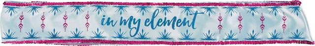 Disney Frozen "In My Element" Sequin Sash, Blue/Pink, One Size, Wearable Accessory for Birthdays Overhead_Flat