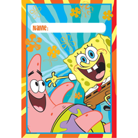 SpongeBob Favour Bags, 8-pk Front_Flat