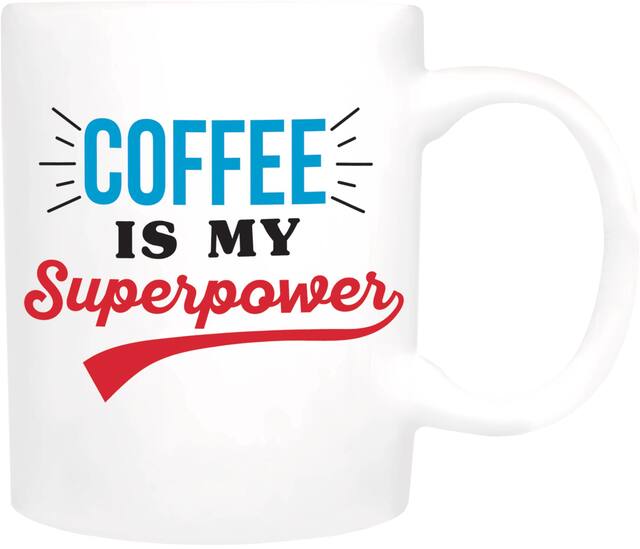 Tasse à café Superhéros Papa Front_Flat